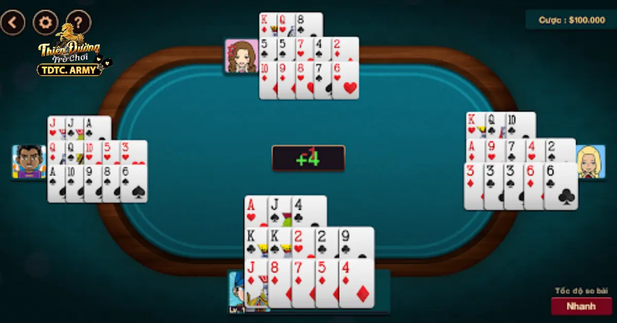 Cách sắp xếp bài Mậu Binh giúp tăng cơ hội thắng