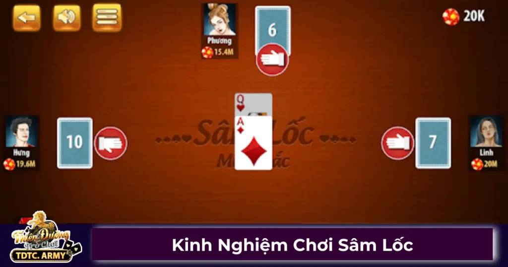 Kinh Nghiệm Chơi Sâm Lốc Hiệu Quả Trên Hệ Thống TDTC 1 Điểm khác biệt giữa Sâm Lốc và Tiến Lên Miền Nam