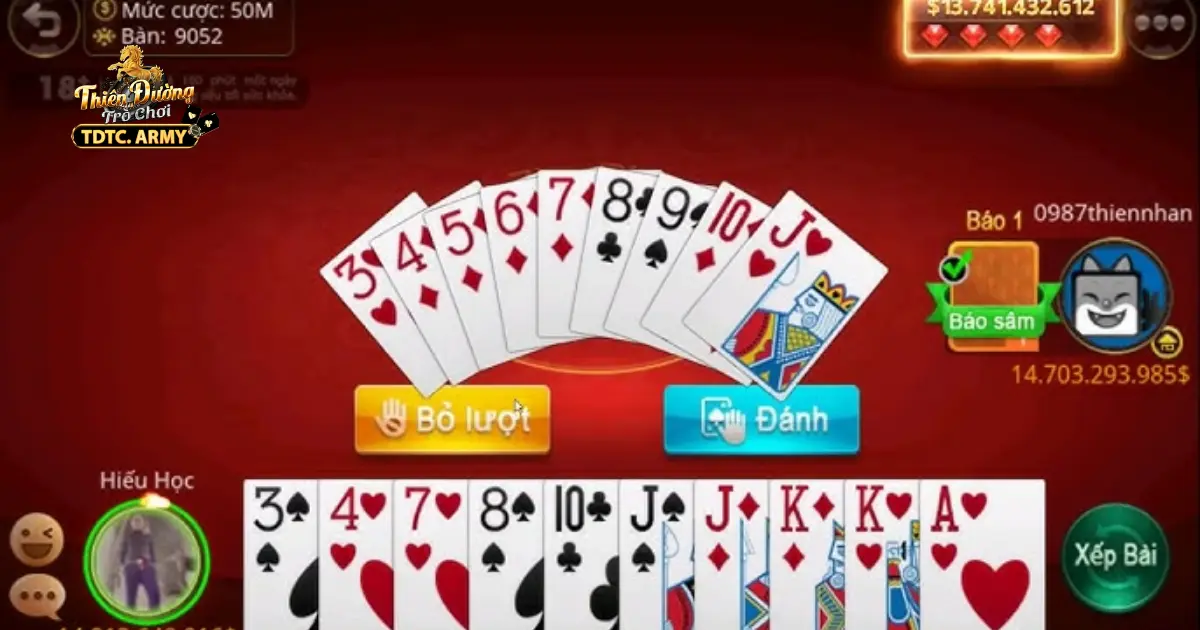 Kinh Nghiệm Chơi Sâm Lốc Hiệu Quả Trên Hệ Thống TDTC 4 Khi nào nên đánh sảnh, đôi, rác?